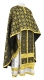 Greek Priest vestments - Lavra metallic brocade B (black-gold), Standard design