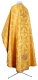 Greek Priest vestment -  Koursk metallic brocade B (yellow-gold) back, Standard design