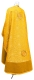 Greek Priest vestment -  Corinth metallic brocade B (yellow-gold) back, with velvet inserts, Standard design