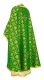 Greek Priest vestments - Lavra metallic brocade B (green-gold) back, Standard design