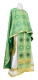 Greek Priest vestment -  Shouya metallic brocade B (green-gold), Economy design