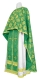 Greek Priest vestment -  Myra Lycea metallic brocade B (green-gold), Standard design