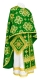 Greek Priest vestments - Kostroma metallic brocade B (green-gold), Standard design