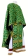 Greek Priest vestment -  Gouslitsa metallic brocade B (green-gold), Standard design