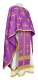 Greek Priest vestments - Eufrosinia metallic brocade B (violet-gold), Standard design