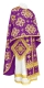 Greek Priest vestments - Kostroma metallic brocade B (violet-gold), Standard design