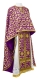 Greek Priest vestments - Cappadocia metallic brocade B (violet-gold), Standard design