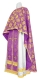 Greek Priest vestment -  Myra Lycea metallic brocade B (violet-gold), Standard design