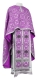 Greek Priest vestments - Vasilia metallic brocade B (violet-silver), Economy design