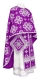 Greek Priest vestments - Kostroma metallic brocade B (violet-silver), Standard design