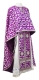 Greek Priest vestments - Cappadocia metallic brocade B (violet-silver), Standard design