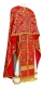 Greek Priest vestments - Alania metallic brocade B (red-gold), Standard design