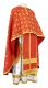 Greek Priest vestments - Lavra metallic brocade B (red-gold), Standard design