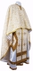 Greek Priest vestment -  Paschal Egg metallic brocade B (white-gold), Standard cross design