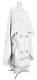 Greek Priest vestment -  Corinth metallic brocade B (white-silver) with velvet inserts, Standard design