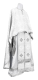 Greek Priest vestment -  Shouya metallic brocade B (white-silver), Economy design