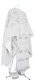 Greek Priest vestment -  Vinograd metallic brocade B (white-silver) with velvet inserts, Standard design