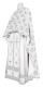 Greek Priest vestment -  Myra Lycea metallic brocade B (white-silver), Standard design