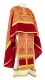Greek Priest vestment -  metallic brocade BG1 (claret-gold)