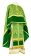 Greek Priest vestment -  metallic brocade BG1 (green-gold)