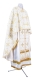 Greek Priest vestment -  Belozersk metallic brocade BG1 (white-gold), Standard design