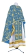 Greek Priest vestments - Golgotha metallic brocade BG2 (blue-gold), Standard design