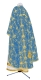 Greek Priest vestments - Golgotha metallic brocade BG2 (blue-gold) back, Standard design