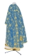 Greek Priest vestment -  Golgotha metallic brocade BG2 (blue-gold) (back), Standard design