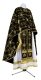 Greek Priest vestment -  metallic brocade BG2 (black-gold)