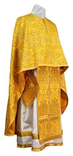 Greek Priest vestment -  metallic brocade BG2 (yellow-gold)