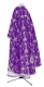 Greek Priest vestment -  Golgotha metallic brocade BG2 (violet-silver) (back), Standard design
