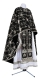 Greek Priest vestments - Golgotha metallic brocade BG2 (black-silver), Standard design