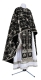 Greek Priest vestment -  metallic brocade BG2 (black-silver)