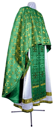 Greek Priest vestment -  metallic brocade BG3 (green-gold)