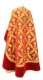 Greek Priest vestment -  May metallic brocade BG3 (red-gold) back, Premium design