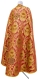 Greek Priest vestment -  Vase metallic brocade BG4 (claret-gold) (back), Standard design