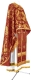 Greek Priest vestment -  metallic brocade BG4 (claret-gold)