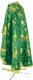 Greek Priest vestment -  Vinograd metallic brocade BG4 (green-gold) (back), Standard design