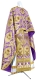 Greek Priest vestment -  Vase metallic brocade BG4 (violet-gold), Standard design