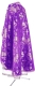 Greek Priest vestment -  Vinograd metallic brocade BG4 (violet-silver) (back), Standard design
