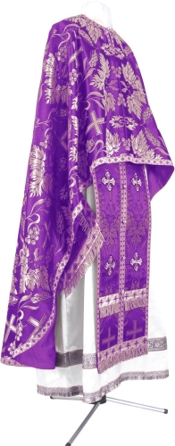 Greek Priest vestment -  metallic brocade BG4 (violet-silver)