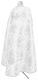 Greek Priest vestment -  Vase metallic brocade BG4 (white-silver) back, Standard design