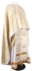 Greek Priest vestment -  Colchis metallic brocade BG5 (white-gold) (back), Standard design