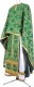 Greek Priest vestment -  Seraphims rayon brocade S2 (green-gold), Standard cross design