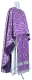 Greek Priest vestment -  rayon brocade S2 (violet-silver)