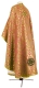 Greek Priest vestment -  Souzdal' rayon brocade S2 (red-gold) (back), Standard design