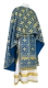 Greek Priest vestments - Mirgorod rayon brocade S3 (blue-gold), Standard design