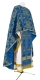 Greek Priest vestment -  rayon brocade S3 (blue-gold)