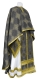 Greek Priest vestments - Kolomna rayon brocade S3 (black-gold), Standard design