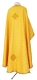 Greek Priest vestment -  Paschal Egg rayon brocade S3 (yellow-gold) back, Economy design